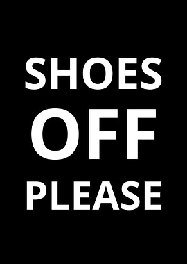 shoes off please