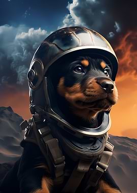 Stellar Astronaut Dog