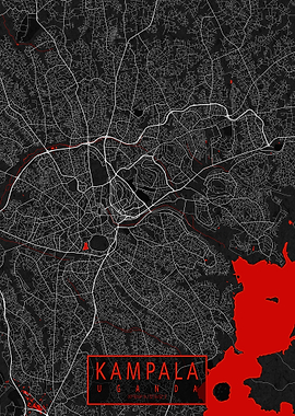 Kampala City Map Oriental