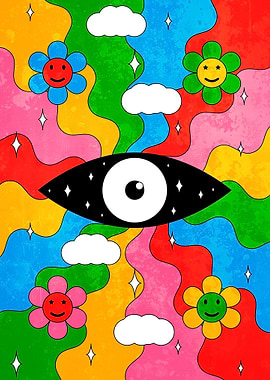 Retro Psychedelic Artwork