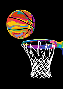 Basketball pop art