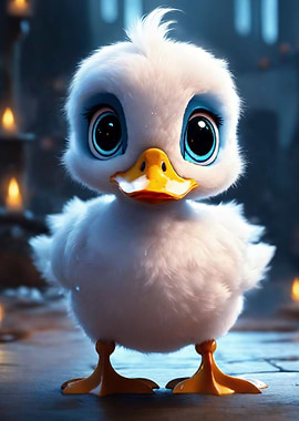Funny Baby Duck