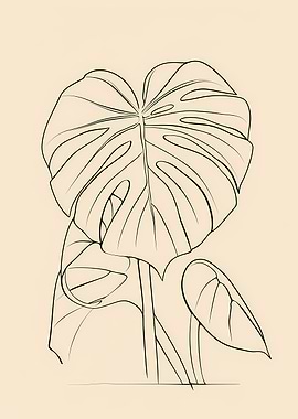 Line Art Flower