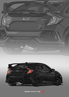 Civic type R black
