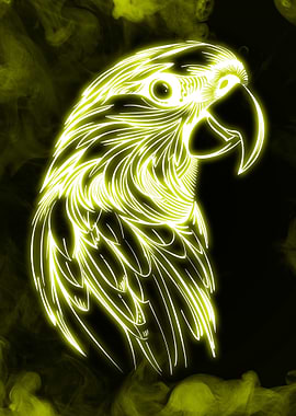 Parrot Head Neon Yellow