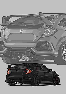 Civic type R black
