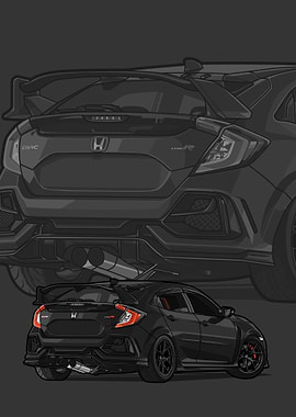 Civic type R black