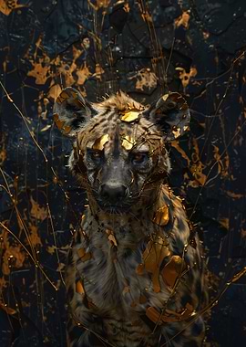 hyena dripping gold