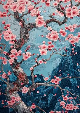 Cherry Blossom Japan Art