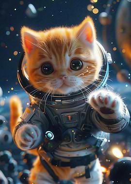 Kitty Space Suit Astronaut