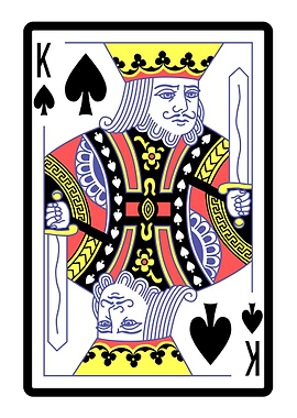 King of Spades Card