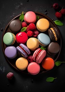 Macarons Yummy Food