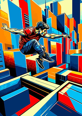 Parkour street sport wpap