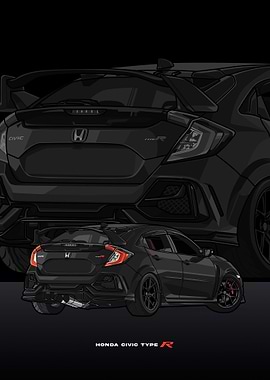 Civic type R black