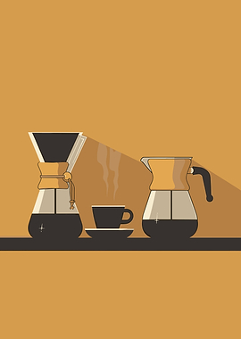 Coffee Set Illustration