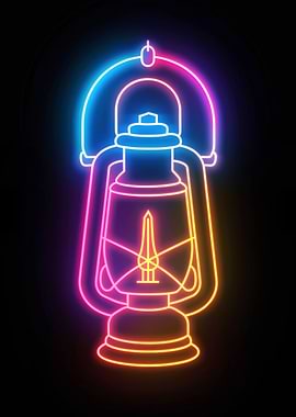 Lattern Light Neon Japan