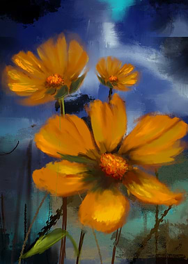 Loose Yellow Florals