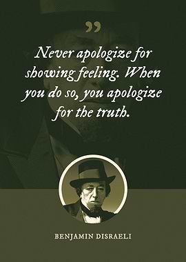 Never apologize for showin