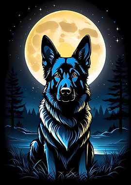 Mystical German Shepherd