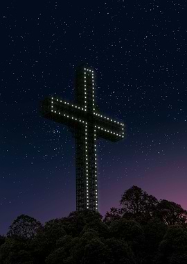 cross in space