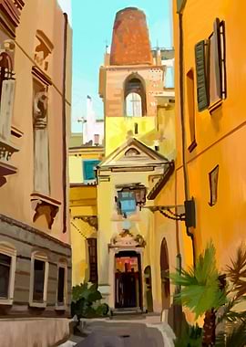 Painted Street View Italy