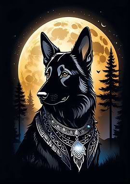 Mystical German Shepherd
