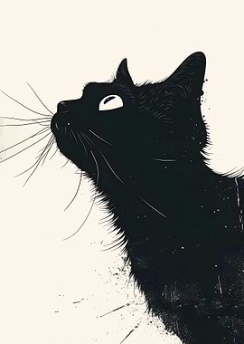 black cat art