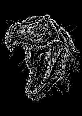 Scribble T Rex