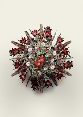 Alpine Rose Flower Wreath