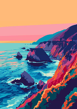 Beach Minimalist Art