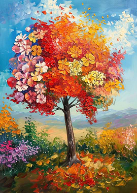 Autumn Oil Painting