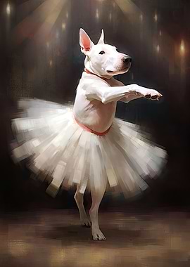 Bull Terrier Dog Ballerina