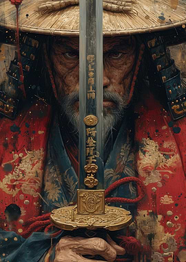 Samurai with a sword