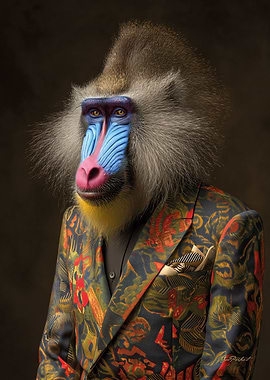 Mandrill Portrait