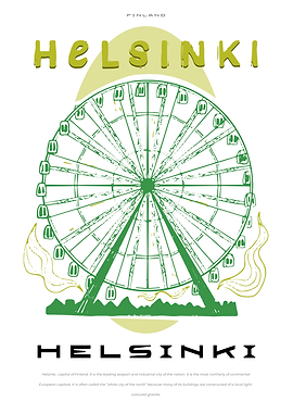 Helsinki Big city poster