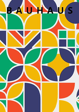 Bauhaus geometric circle