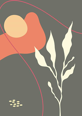 Abstract leaf with Shapes