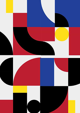 Bauhaus geometric pattern