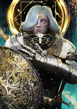 The king shield is golden