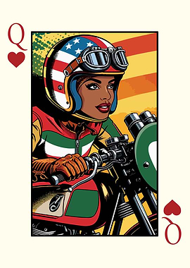 Biker Queen of Hearts