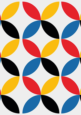 Bauhaus geometric sheet