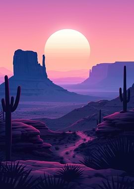 The Rising Moon at Dawn