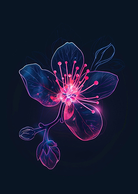 Flower Light Neon Japan