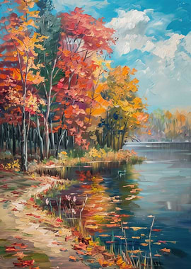 Autumn Oil Painting