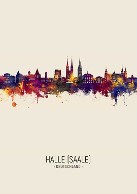Halle Saale Skyline