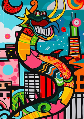 Chinese Dragon Colorful