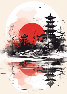 Asian Light Sun Landscape