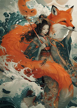 Kitsune Japanese Fox