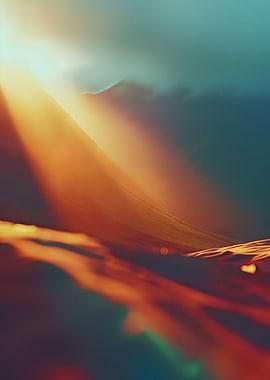 Dramatic Mountain Silhouet