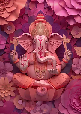 Ganesha Paper Art
